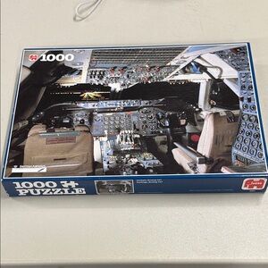 Vintage Jumbo Puzzle British Airways 747 Cockpit  1000 Pieces NEW